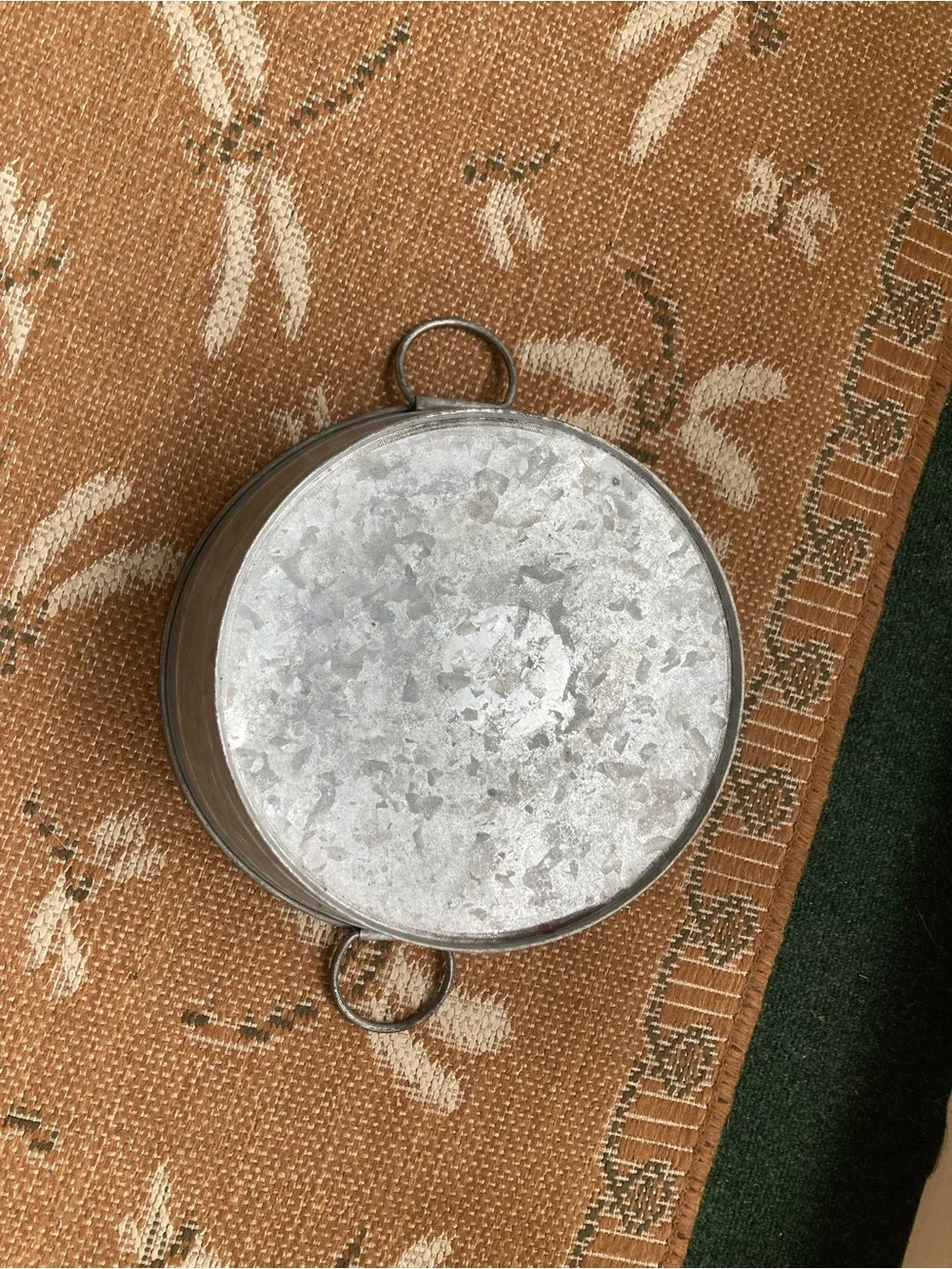 Galvanized Metal Tub with Handles - Gray